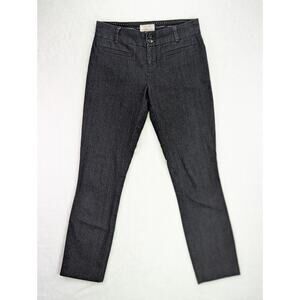 Anthropologie The Essential Slim Black Denim Pants Size US 00